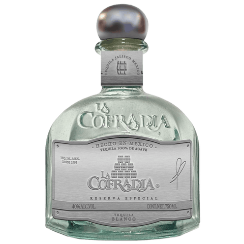 Cofradia Blanco Tequila 700ml bottle, crafted from 100% blue agave in Jalisco, Mexico, showcasing its premium silver tequila essence.