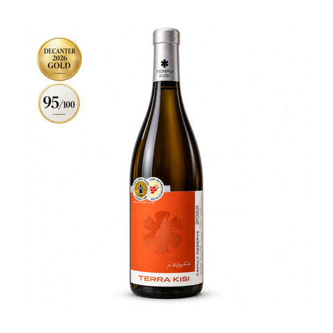 Terra Kisi Family Reserve dry amber wine 2022 750ml 14.5% front label