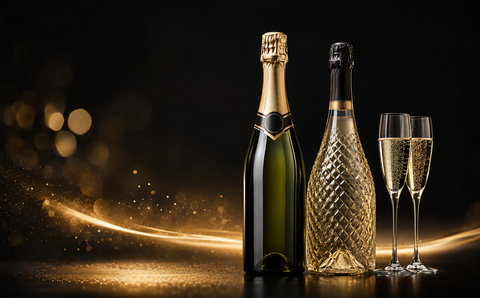 Sparkling wine bottles for Alcozon sparkling menu