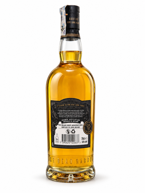 The Dead Rabbit 5 Year Old Irish Whiskey 700ml 44% back bottle