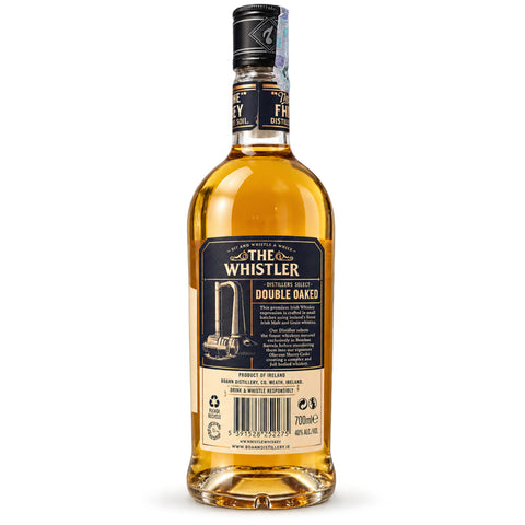 The Whistler Distillers Select Double Oaked Irish Whiskey 700ml 40% — back