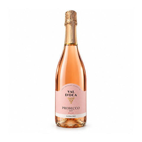 Val dOca Prosecco DOC Rosé Extra Dry 2024 750ml 11.5% front bottle