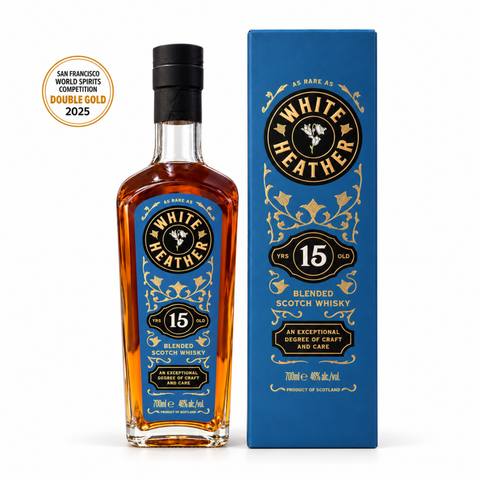 White Heather 15 Year Old 700ml 46% with gift box — San Francisco World Spirits Competition Double Gold 2025