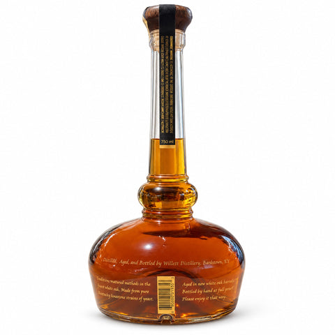 Willett Kentucky Straight Bourbon Whiskey 750ml 47% back bottle