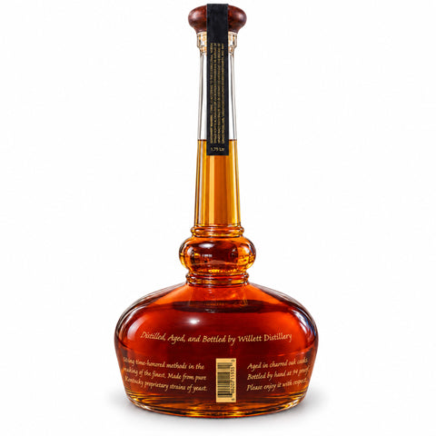 Willett Kentucky Straight Bourbon 1.75L 47% in Pot Still decanter bottle from Willett Distillery, showcasing its rich amber hue.